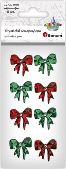 Изображение Slowmoose Krysztaki samoprzylepne Kokardki 8szt