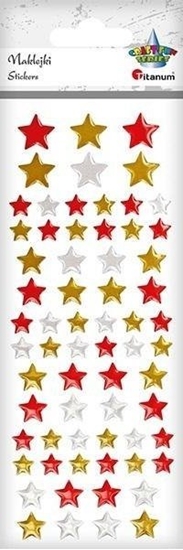 Изображение Slowmoose Naklejki foliowe gwiazdki mix 66 szt.