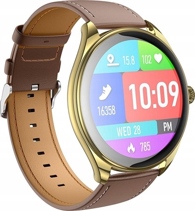 Attēls no Smartwatch Hoco HOCO smartwatch z funkcj rozmowy AMOLED Y22 zoty szampaski