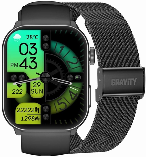 Picture of Smartwatch Mski GRAVITY GT28-1 Pasek + Bransoleta Czarny