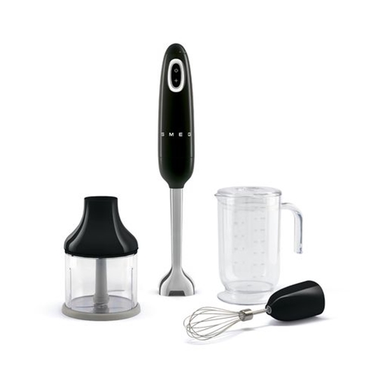 Picture of SMEG HAND BLENDER WITH ACCESORIES 50�STYLE BLACK HBF03BLEU