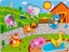 Picture of Smily Play Ukadanka drewniana z uchwytami Puzzle Farma Smily Play