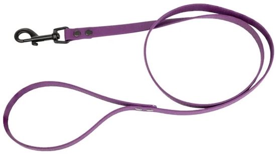 Picture of Smycz dla psa z wytrzymaej gumy, fioletowa, 16mm/1,2m