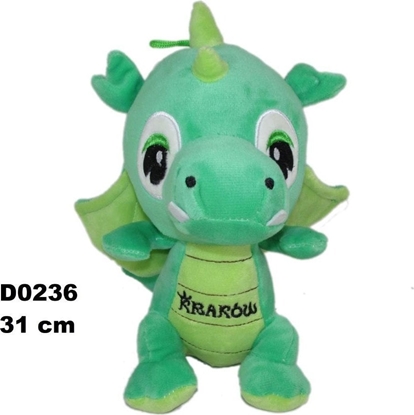 Attēls no Smok "Kraków" ciemny zielony 31cm