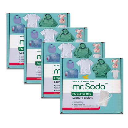 Picture of SODA mr. Soda Laundry tablets FRAGRANCE FREE 4 x 30 pcs