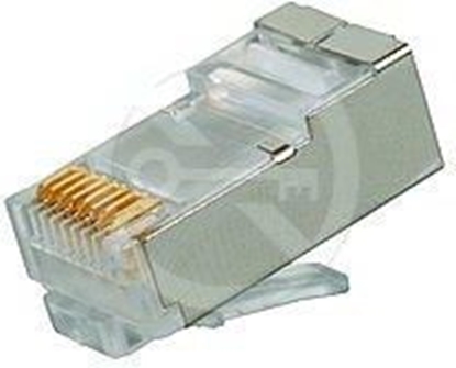 Picture of Solarix Modular plug 8P8C RJ45 CAT5e unfolded, shielded wire for KRJS45/5SLD