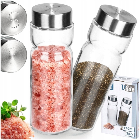 Picture of Solniczka i pieprzniczka szklana 170 ml 2 szt.