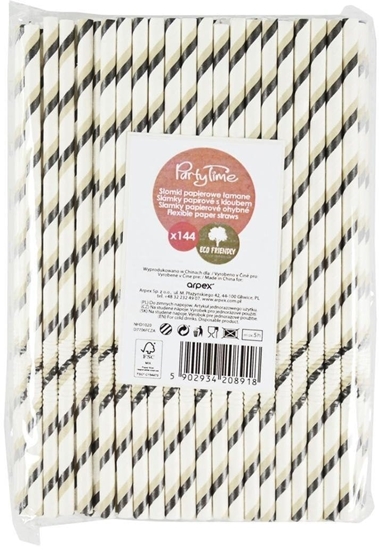 Изображение Somki papierowe amane czarne 144szt