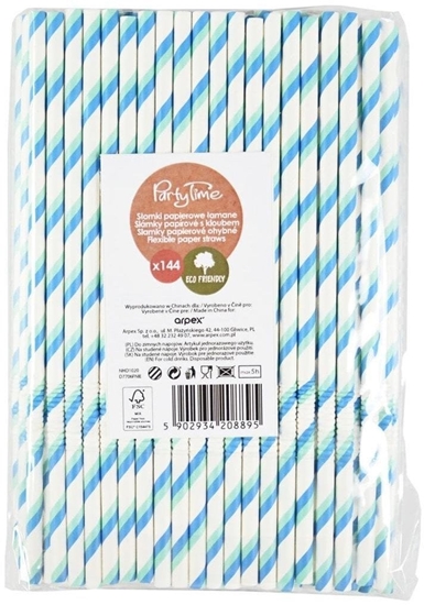 Picture of Somki papierowe amane niebieskie 144szt