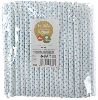 Изображение Somki papierowe jumbo 10mm niebieskie 144szt