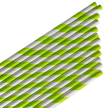 Изображение Somki papierowe paski limonkowe 144szt