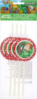 Изображение Somki papierowe z medalionem Minecraft 4szt