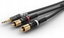 Picture of Sommer Cable HBP-3SC2-0300 Audio Tilslutningskabel [1x Jackstik 3,5 mm - 2x Cinch-stik] 3.00 m Sort