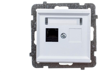 Attēls no SONATA Gniazdo komputerowe pojedyncze, kat. 5e MMC biay mat GPK-1R/K/m/75