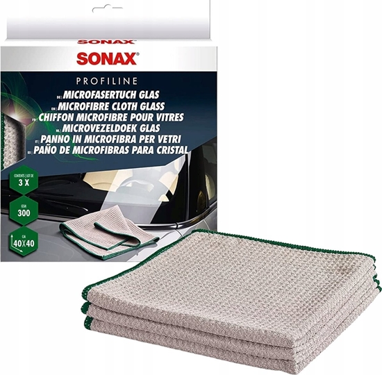 Picture of Sonax SONAX Microfiberklud Glas 3 stk.