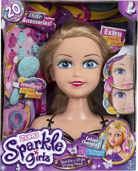 Изображение Sparkle Girlz SPARKLE GIRLZ styling head with color changing eyes, 10029/10097