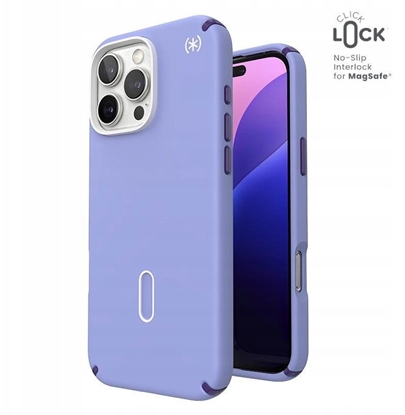 Attēls no Speck Speck Presidio2 Pro ClickLock & MagSafe - Etui iPhone 16 Pro Max (Future Lavender / Cassis Purple / White)