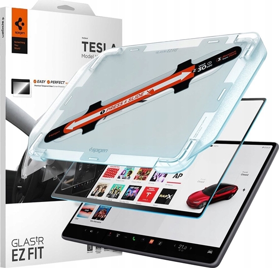 Изображение Etui do nawigacji Spigen Tesla EZ Fit Anti Glare Screen Protector 1 Pack, transparency - Tesla Model 3 (2024)