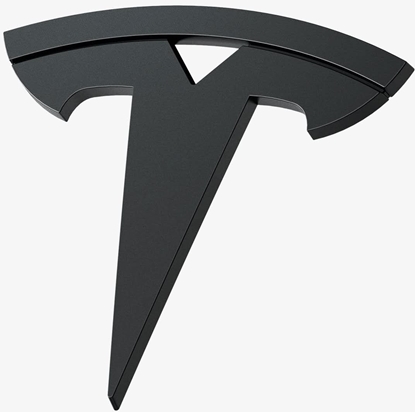 Picture of Spigen Tesla Front Emblem Logo Full Cover, black - Tesla Model 3 2024