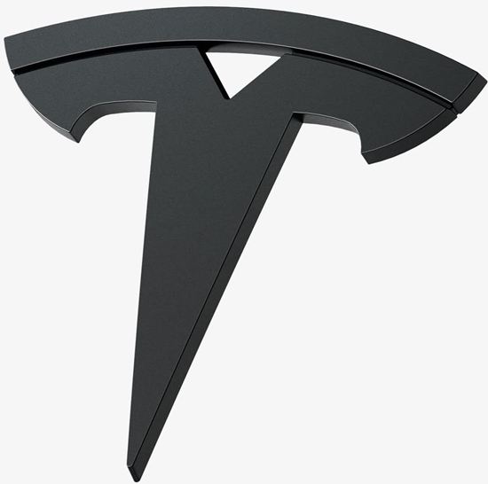 Picture of Spigen Tesla Front Emblem Logo Full Cover, black - Tesla Model 3 2024