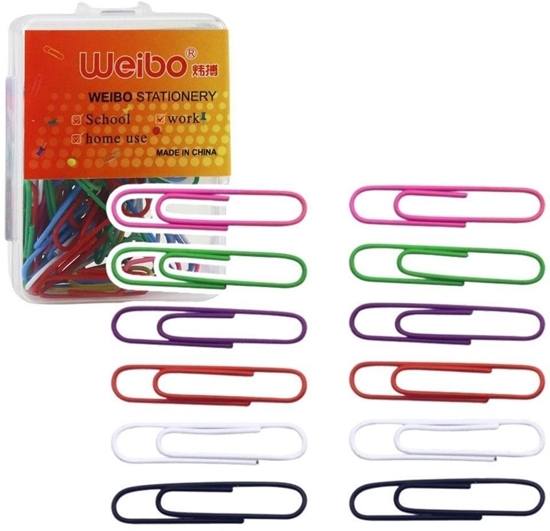 Picture of Spinacze biurowe kolorowe 30mm 40szt