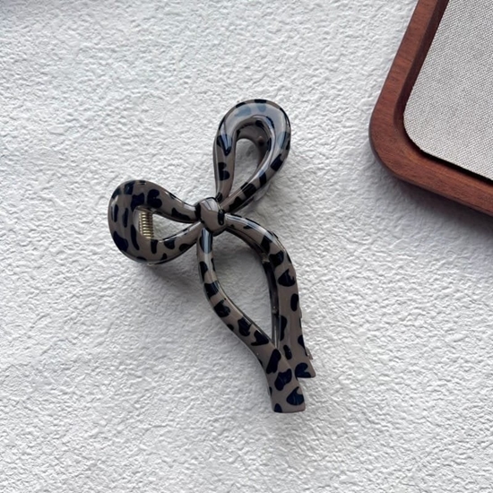 Picture of Spinka klamra do wosów XL panterka brzowa 11x6 cm SP370