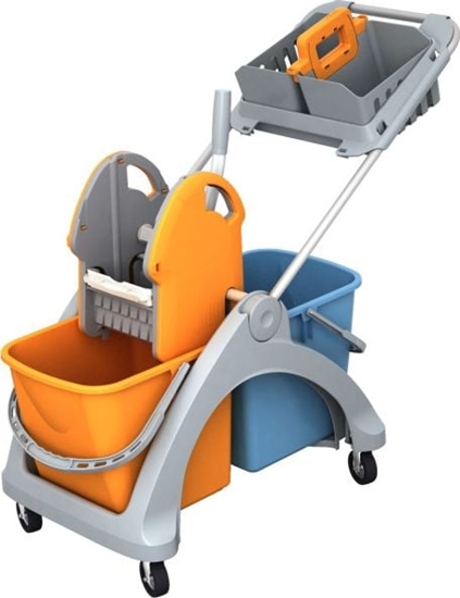 Picture of Splast TSK-0006 Wózek z tworzywa sztucznego 2x25l + Koszyk