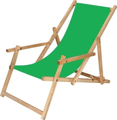 Picture of Springos Leak ogrodowy skadany impregnowany z podokietnikami zielony UNIWERSALNY