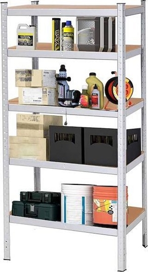 Picture of Springos Rega metalowy z 5 pókami 180x90x30cm 875kg do garau, piwnicy UNIWERSALNY