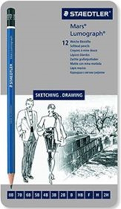 Attēls no Staedtler Oówki szkicowe Lumograph 8B-2H