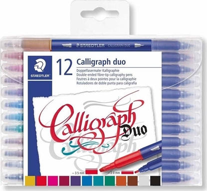 Attēls no Staedtler Pisak artystyczny do kaligrafii 12 kolorów