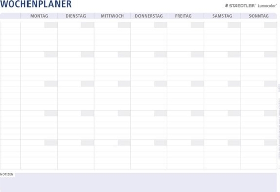 Изображение Staedtler STAEDTLER Jahresplaner Lumocolor Wochenplaner 2025 A1 Format