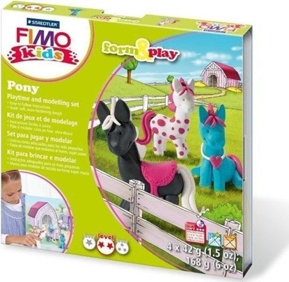 Picture of Staedtler Zestaw Fimo Kids Form&Play 4 x 42g Kucyki