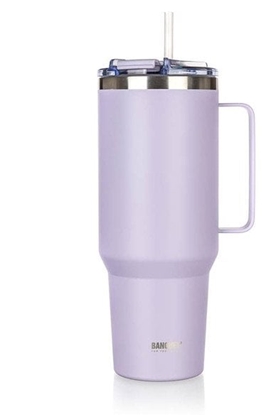 Picture of Stalowy Kubek Termiczny Termos 1200ml Z Rczk I Somk Banquet Twain Lila