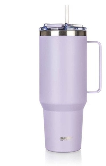 Picture of Stalowy Kubek Termiczny Termos 1200ml Z Rczk I Somk Banquet Twain Lila