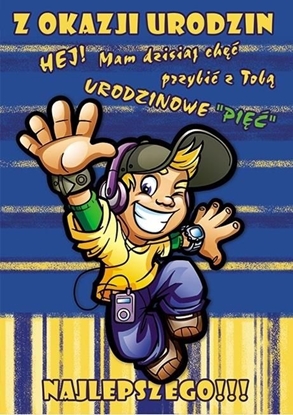 Attēls no Stamp Karnet Young B6 + koperta wzór nr 012 Urodziny