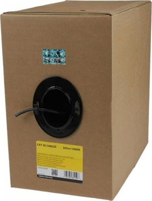 Изображение StarTech Kabel Sieciowy Sztywny UTP Kategoria 6 Startech WIR5ECMRBK 304 m