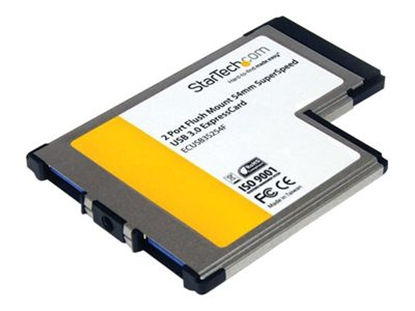 Attēls no StarTech.com 2 pieslēgvietu ExpressCard 54mm Super