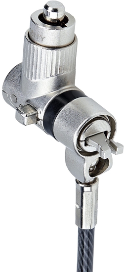 Изображение StarTech.com 25-Pack Universal Laptop Lock 6.6ft, Keyed Alike Locking Cable, Security Cable, Compatible w/Noble Wedge/Nano/K-Slot, Anti-Theft Cut-Resistant Cable - TAA - Sicherheitskabelschloss - Schwarz, Silber - 2 m - TAA-konform (Packung mit 25)