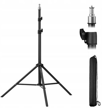 Attēls no Statyw Studyjny Studio Foto Owietleniowy Fotograficzny 16mm 1/4" 200cm K&f / Kf34.041