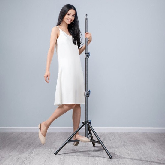 Picture of Statyw trójnony Wozinsky WRLD-00Y1S tripod wytrzymay statyw ze stali wglowej 1.7m matowy - czarny