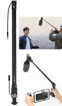 Picture of Statyw Wysignik Mikrofonowy Rami Mikrofon 1m Z Kablem 3,5mm / Ulanzi / Zj08