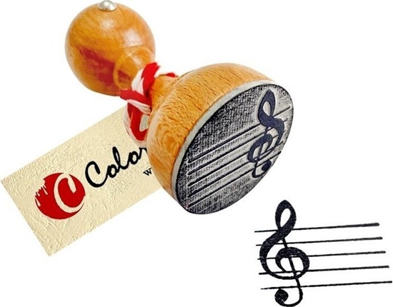 Picture of Stempel do nauki nut w kluczu wiolinowym