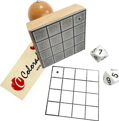 Picture of Stempel mnoenie w kratkach do 100