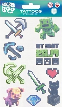Attēls no STICKERBOO TATUAZ PIXEL 100X175 S-BOO B/C 1/1000