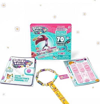 Picture of STICKI ROLLS bracelet with accessories and stickers, blind bag