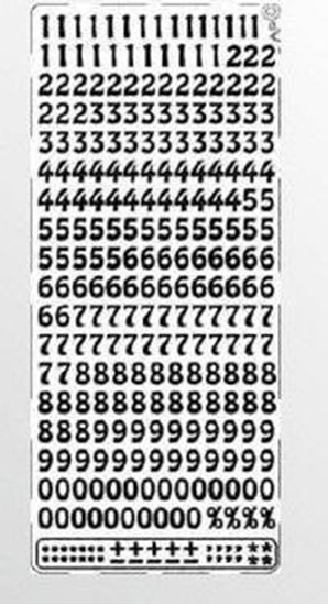 Picture of Stiker aurowy 023 10x23cm srebrny