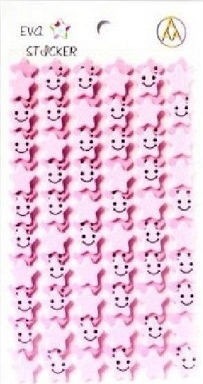 Picture of Stiker Gwiazdka piankowy jasny ró