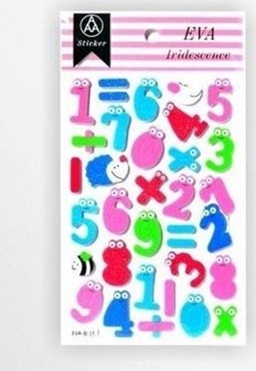 Picture of Stiker z elementami z pianki z lekkim brokatem