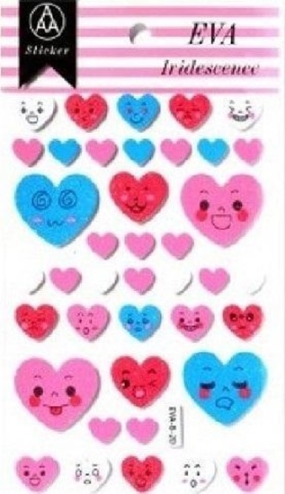 Picture of Stiker z elementami z pianki z lekkim brokatem